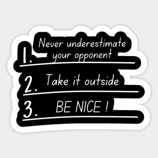 Road House: Dalton’s Three Rules Sticker
